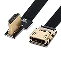 xiwai CYFPV Right Angled 90 Degree HDMI Male to Female FPC Flat Cable for HDTV Multicopter Aerial Photography (0.5M)