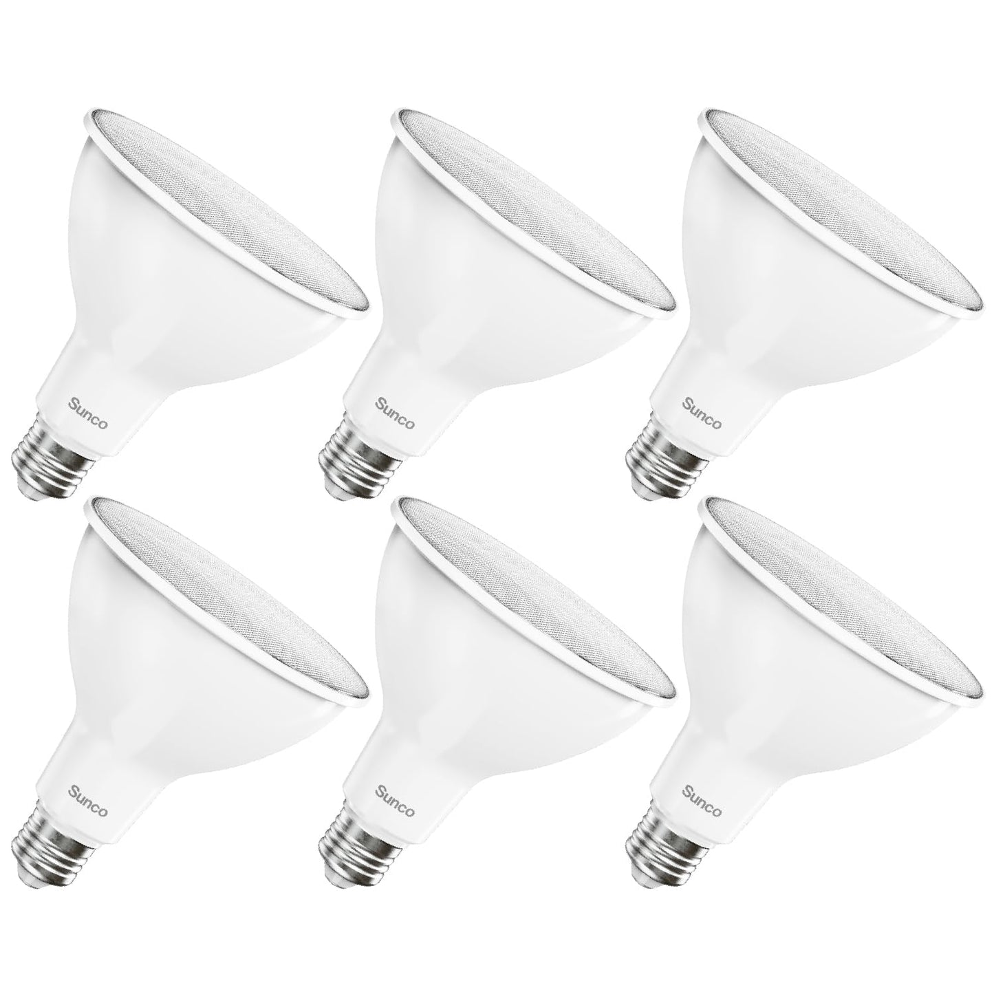 Sunco 6 Pack PAR38 LED Flood Light Bulb, 13W=100W, Dimmable, Waterproof