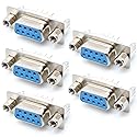GANASOME 5 Pcs DP9 Female D-Sub PCB Connectors with 9 Pins, 180-Degree Lock Screw