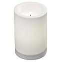 NORTHERN INTERNATIONAL Sterno Home Paradise Solar Color Changing Flameless Candle, 4-Inch by 6-Inch,White,GL29016WH