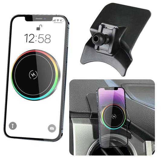 LUNQIN Car Magnetic Phone Mount for Toyota Tundra 2014 2015 2016 2017 2018 2019 2020 2021 Auto Interior Accessories Best Cellphone Holder Fast 15W