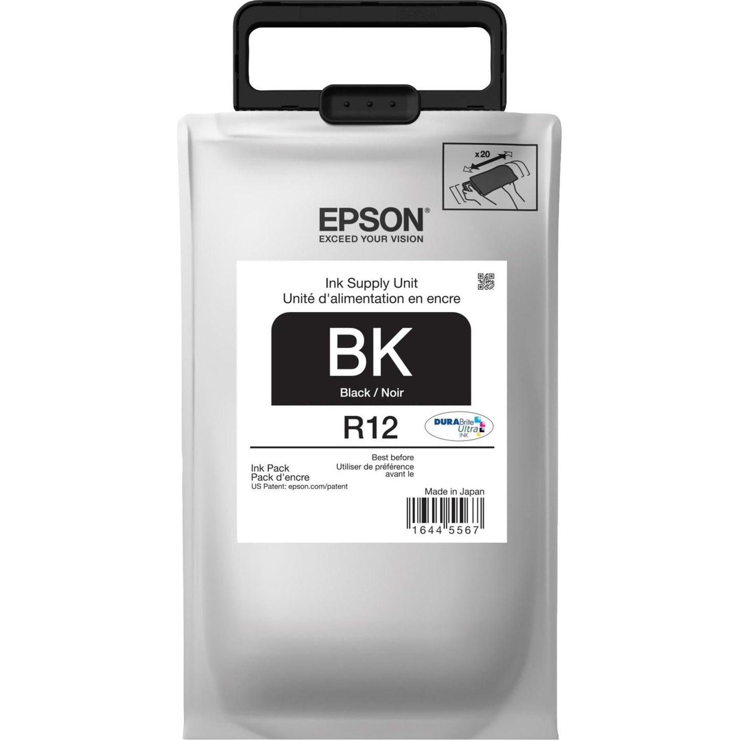 Epson DURABrite Ultra Standard Capacity, Black -Ink (TR12120)