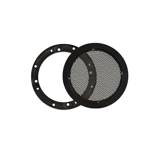 Goldwood Snap On 4" Subwoofer Grille Steel Mesh Speaker Woofer Grill Black (SG-M4)