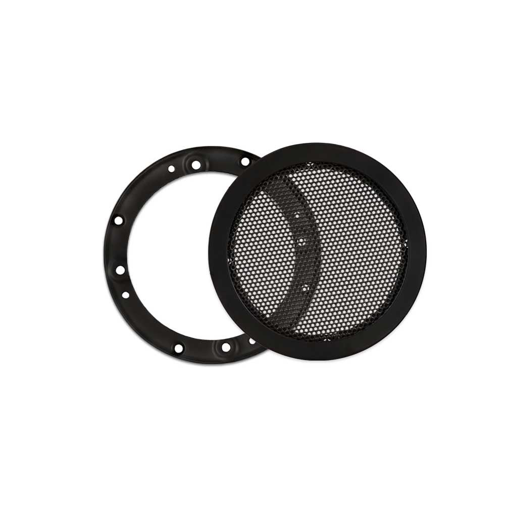 Goldwood Snap On 4" Subwoofer Grille Steel Mesh Speaker Woofer Grill Black (SG-M4)