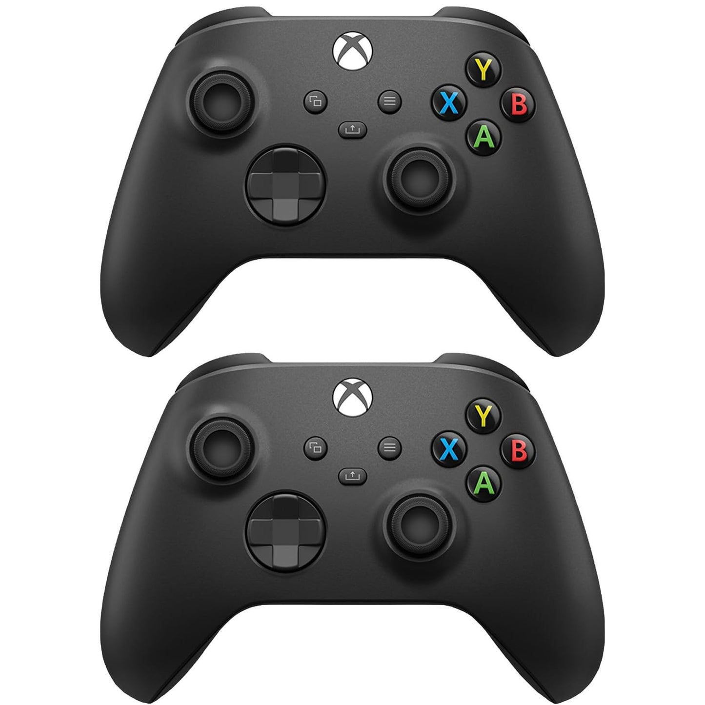 Microsoft Xbox Core Wireless Controller 2-Pack Bundle - Carbon Black - Xbox Series X|S, Xbox One, and Windows Devices