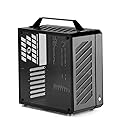 Mechanic Master C34 Compact ATX Case with Carry Handle, Portable Desktop Computer Chassis, Supports 240mm Liquid Cooling & ATX PSU, GPU up to 335mm