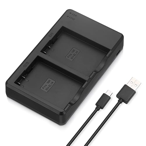 EN-EL14 EN EL14A Battery Charger Compatible with Nikon D3100 D3200 D3300 D3400 D3500 D5100 D5200 D5300 D5500 D5600 DF Coolpix P7000 P7100 P7700 P7800