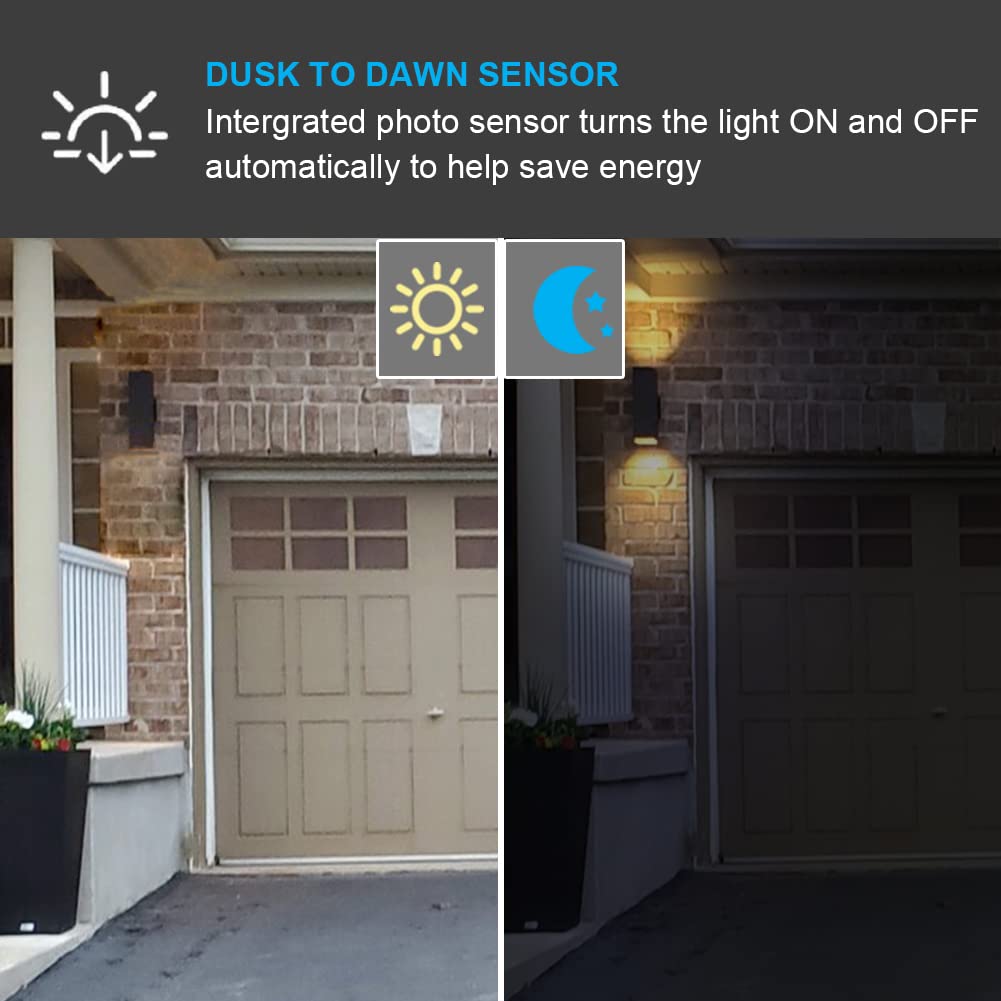 iYogaled Dusk to Dawn Outdoor Wall Light,Patio Wall Light Fixture, Oil Bronze Porch Lights Outdoor Wall, Anti Rust Waterproof Outside Wall Sconces