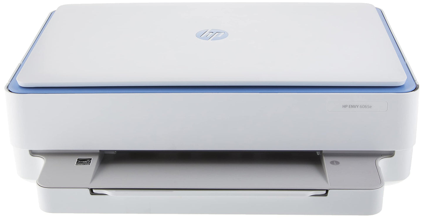 HP Envy 6065e Wireless Color All-in-One Printer with 6 Months Free Ink (223N1A) (Renewed Premium), White