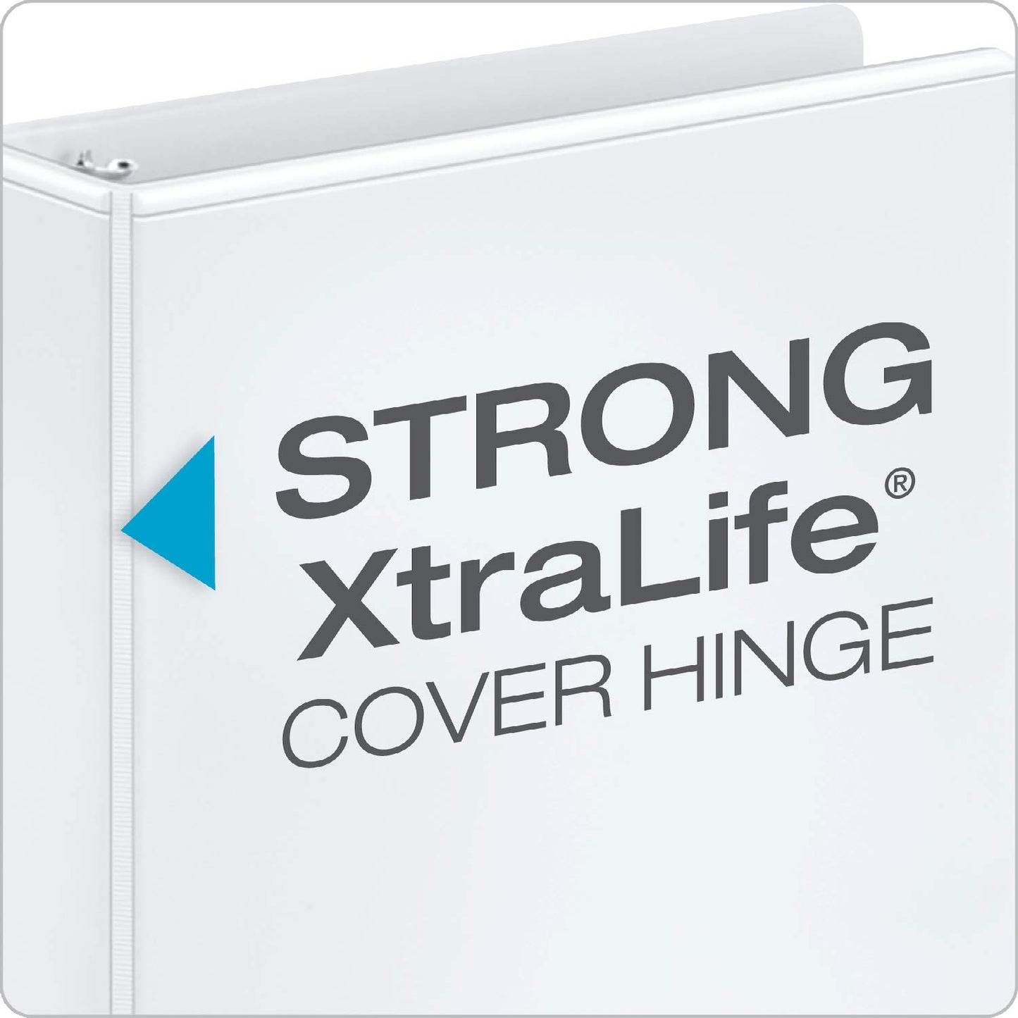 Cardinal 2 Inch 3 Ring Binders, White, 4 Pack, Round Ring Binder, Holds 475 Sheets, PVC Free, Customizable Covers, 2 Pocket View Binders for Office