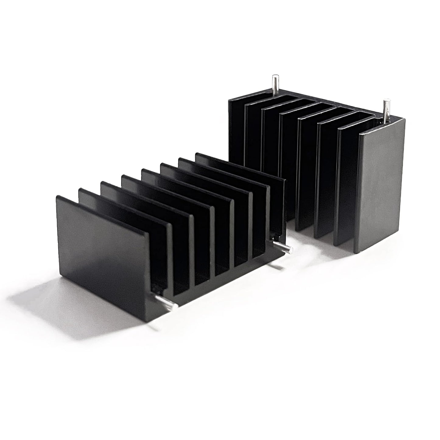 Awxlumv 6PCS TO-220 Aluminum Heatsink for MOS Tube Triode 0.98 x 1.42 x 0.63 inch / 25x36x16mm, TO-220 Heat Sink with 2 Support Pin for Cooling MOSFET
