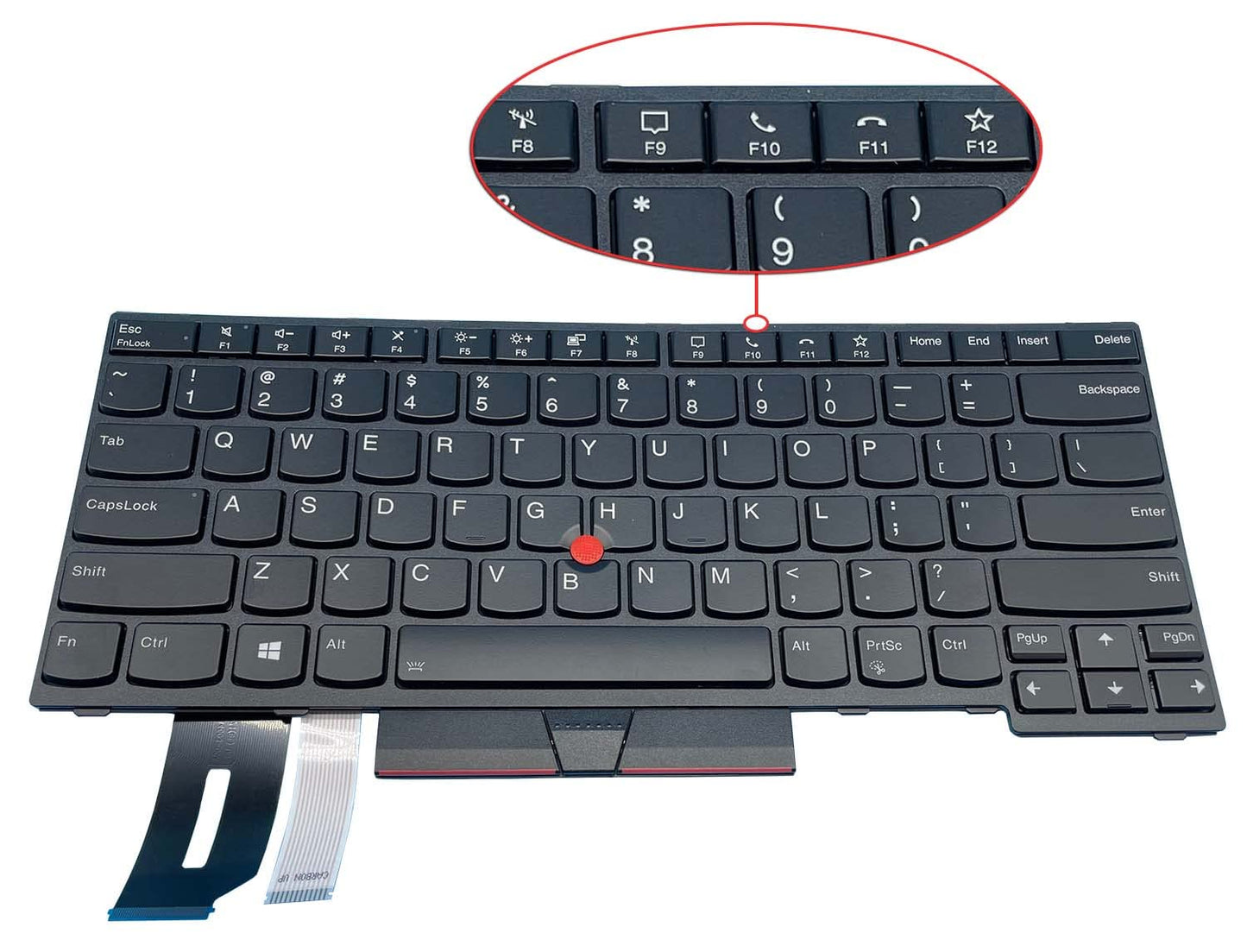 Replacement Keyboard for Lenovo ThinkPad - T14 Gen1 T14 Gen2 P14S Gen1 P14s Gen2 Not Fit for E480 Laptop Keyboard with Backlit & Trackpoint