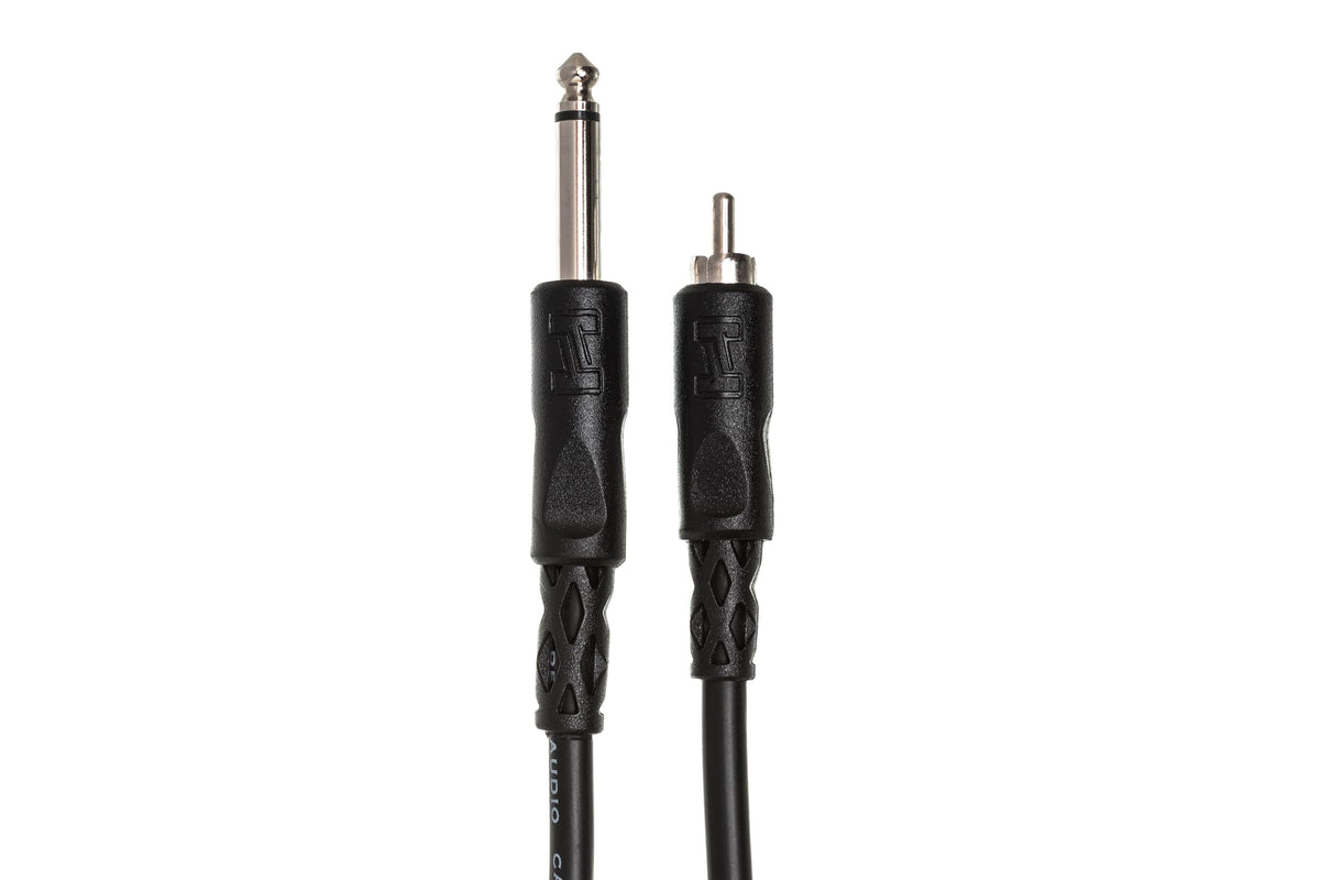 Hosa CPR-105 Interconnect Cable - 1/4-inch TS Male to RCA Male - 5 foot