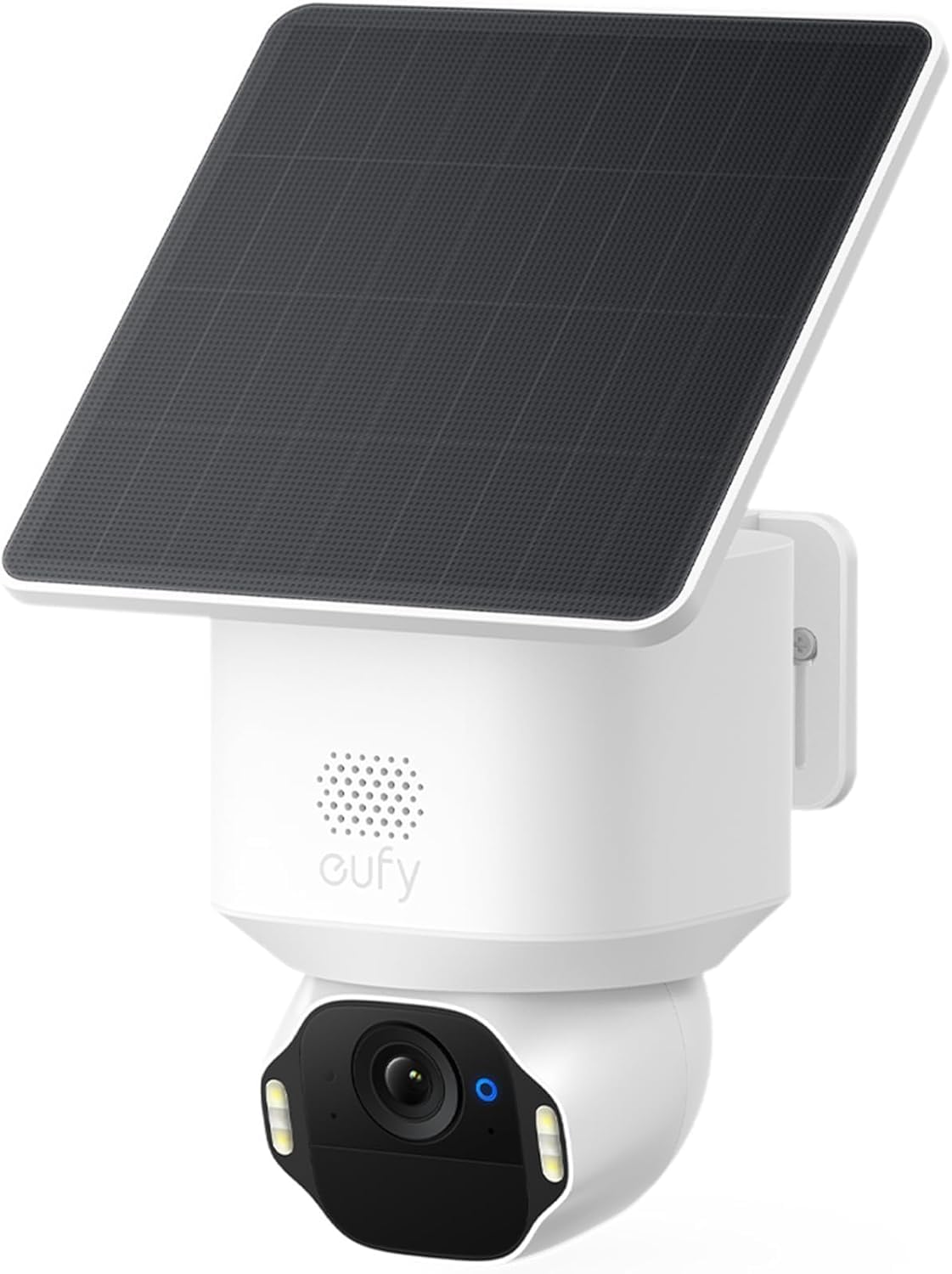 eufy SoloCam E42, 4K Security Camera Wireless Outdoor, Solar Powered, AI Motion Tracking, Strobe Light, Pan & Tilt, Facial Recognition, Up to 16 TB