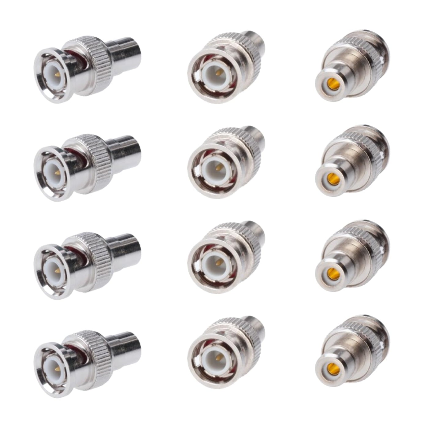 Cctv4Less BNC Male to RCA Female Adapter Straight Connector for CCTV Security Camera, Coaxial RG6 Coupler (20)