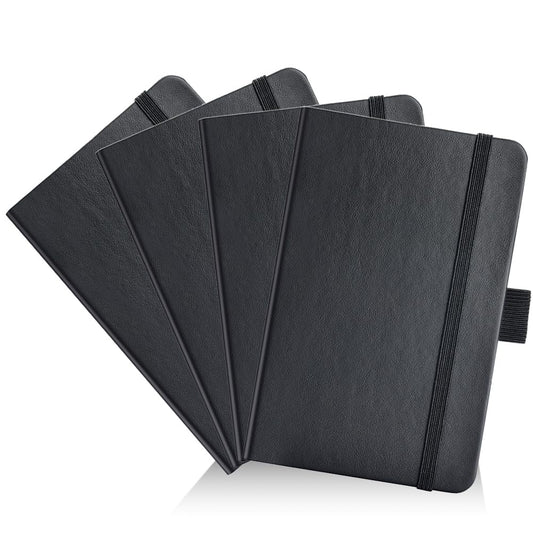 AISBUGUR Pocket Notebook, Small Notebook, 2-Pack Total 320 Pages,3.7" x 5.7" Pocket Notebook (4 Pack, 4color)