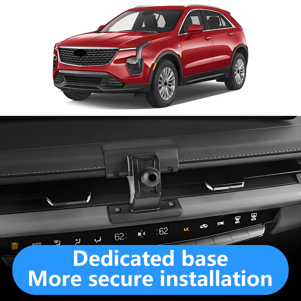 LUNQIN Car Phone Holder for Cadillac XT4 2024 2025 Auto Interior Accessories Best Cell Phones Mount Cellphone Mobile Cradle Charging Navigation