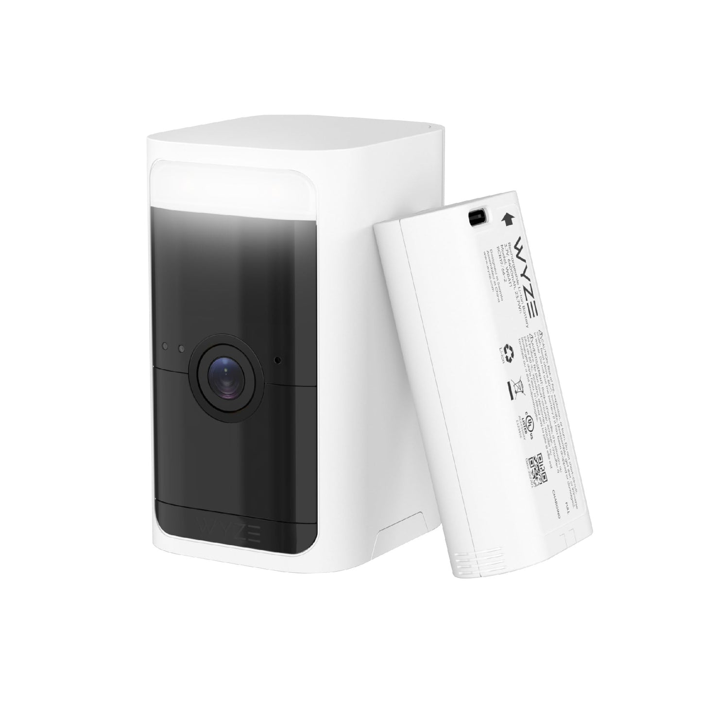 WYZE Battery Cam Pro, Wireless, No Hub, 2K HDR IP65 Outdoor/Indoor Smart Security Camera, Color Night Vision, Integrated Spotlight & Siren