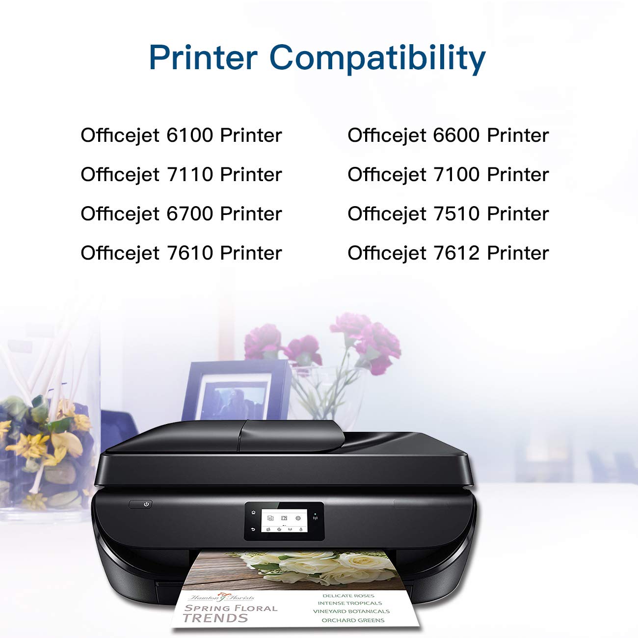 Valuetoner Remanufactured Ink Cartridge Replacement for HP 932XL 933XL 932 933 for Officejet 6600 6700 7612 6100 7610 7110 7100 7510 Printer (2 Black