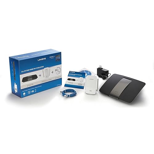 Linksys AC1750 Wi-Fi Wireless Dual-Band+ Gigabit Router + AC1200 Boost EX Dual-Band Wi-Fi Range Extender Combo Pack (EA6700 + RE6400), Smart WiFi App