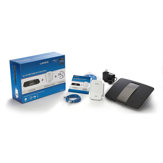 Linksys AC1750 Wi-Fi Wireless Dual-Band+ Gigabit Router + AC1200 Boost EX Dual-Band Wi-Fi Range Extender Combo Pack (EA6700 + RE6400), Smart WiFi App