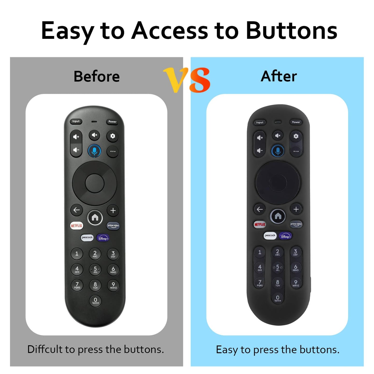 LEFXMOPHY Silicone Cover for Xumo TV MG3-R34010 PR1 Remote Case (Not for XR100, PR3), for Pioneer Xfinity Spectrum Element 764f0000100 Remote Control