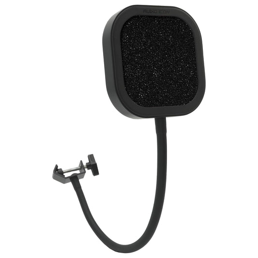Flex Pro Interchangeable Microphone Pop Filter | Aluminum Gooseneck Mic Shield | Dual-Layer Metal, Mesh & Acoustic Foam WindScreen Mic for Studio