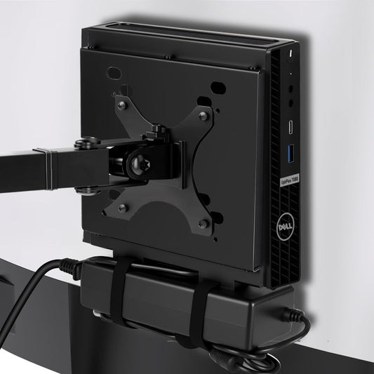 Dual VESA Mount for Dell OptiPlex Micro,Wall Dual VESA and Under Desk Mount Fits Dell Micro Pro,Plus MFF,Support VESA Dell Micro Mount for Monitor