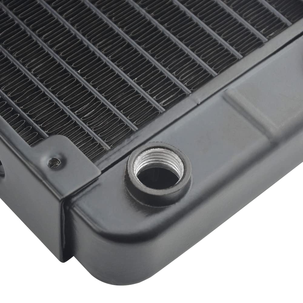 BXQINLENX 10 Pipe Aluminum Heat Exchanger Radiator for PC CPU CO2 Laser Water Cool System Computer 240mm