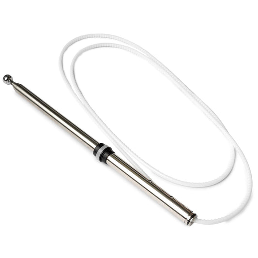Krator Power Antenna Replacement Mast Compatible with Lexus RX300 (1999-2003) - AM FM Radio Antenna Mast Replacement Cord Cable, Silver