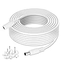 WILDHD DC Power Extension Cable 33ft, 2.1mm x 5.5mm Plug Compatible with 12V DC Adapter Cord for CCTV Security Camera, IP Camera, Standalone DVR (33ft