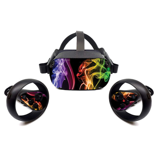 MightySkins Skin for Oculus Quest - Bright Smoke | Protective, Durable, and Unique Vinyl Decal Wrap Cover | Easy to Apply, Remove, and Change Styles |