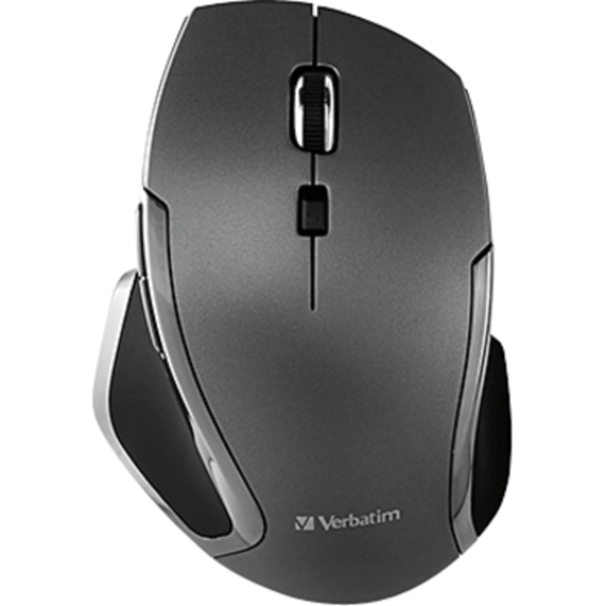 Verbatim Deluxe Wireless Notebook Mouse, 6-Button, Blue LED, Graphite