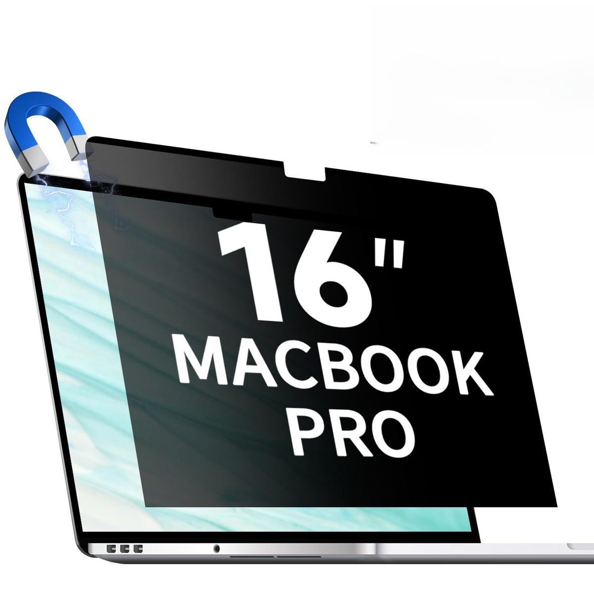 Magnetic Privacy Screen for 16 Inch MacBook Pro (2021-2024, M1, M2, M3, M4, Pro, Max), Removable Matte Computer Privacy Shield Anti Glare Blue Light