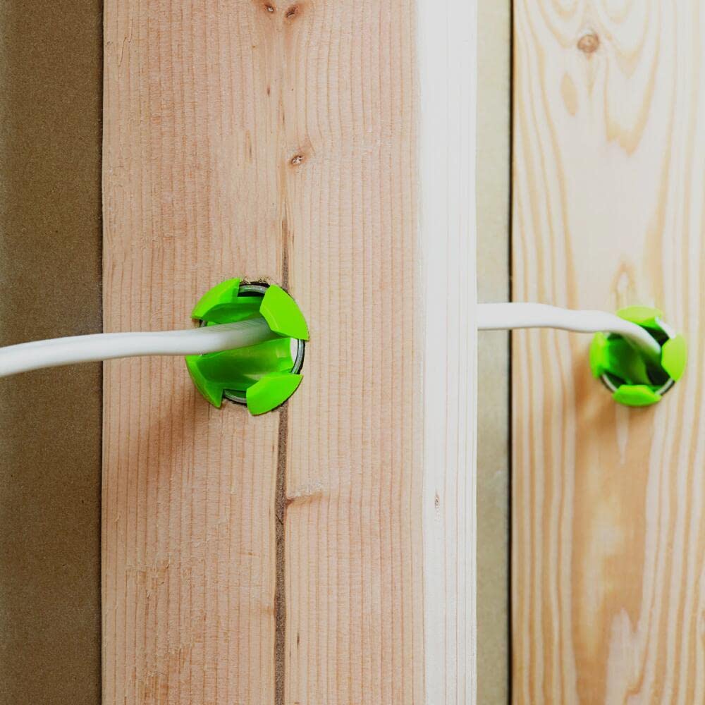EZ Electrical System Solutions, LLC EZ Guard Single Stud Electrical Wire Protector 25 PK green, silver