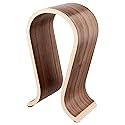 QWORK Wood Headphone Stand - Headset Holder, Arch Bridge Design - Universal Compatibility, Ear Headphones Hanger Holder, Stylish Desk Headset Holder…