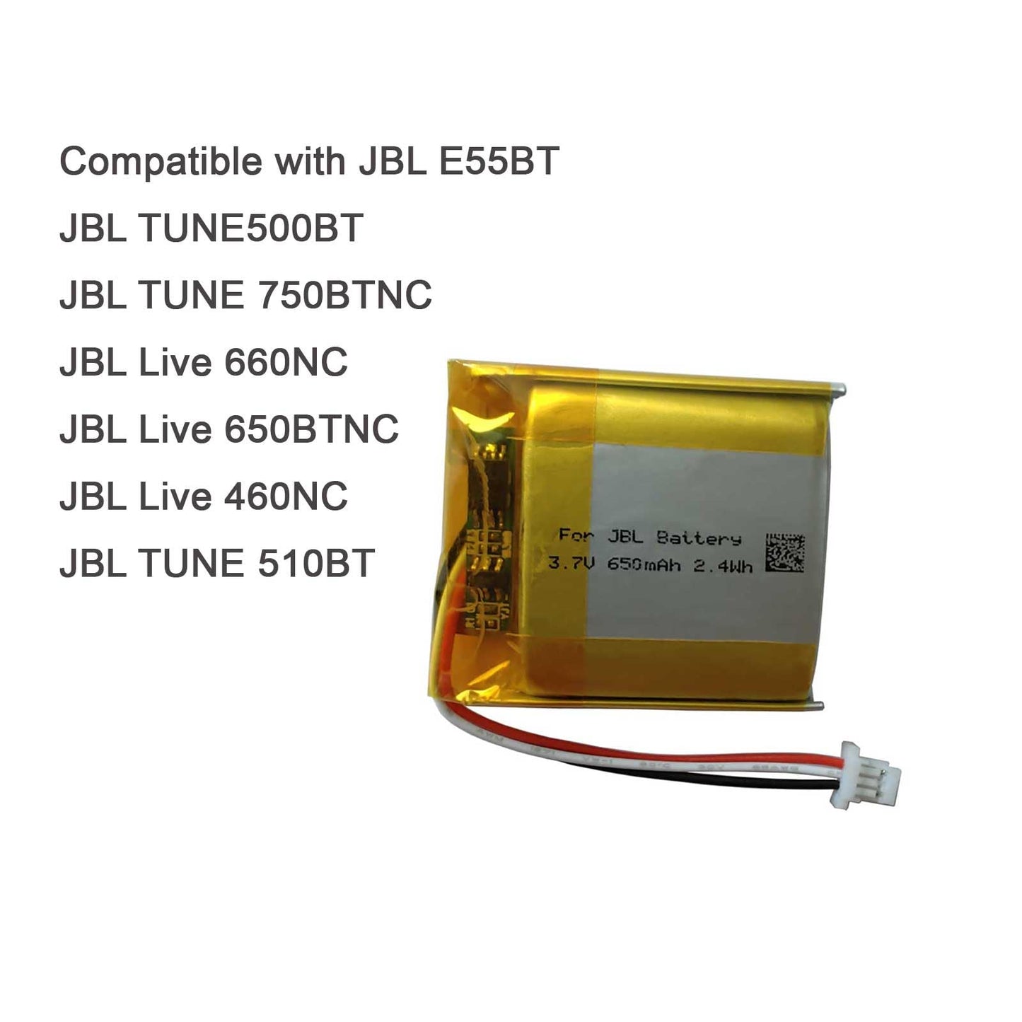 AOLIKES 650mAh Battery Replacement for [JBL] Tune 700BT, 710BT, 750BTNC, Live 650BTNC, Live 460NC, Tune 500BT, Tune 510BT and [Plantronics] Poly…