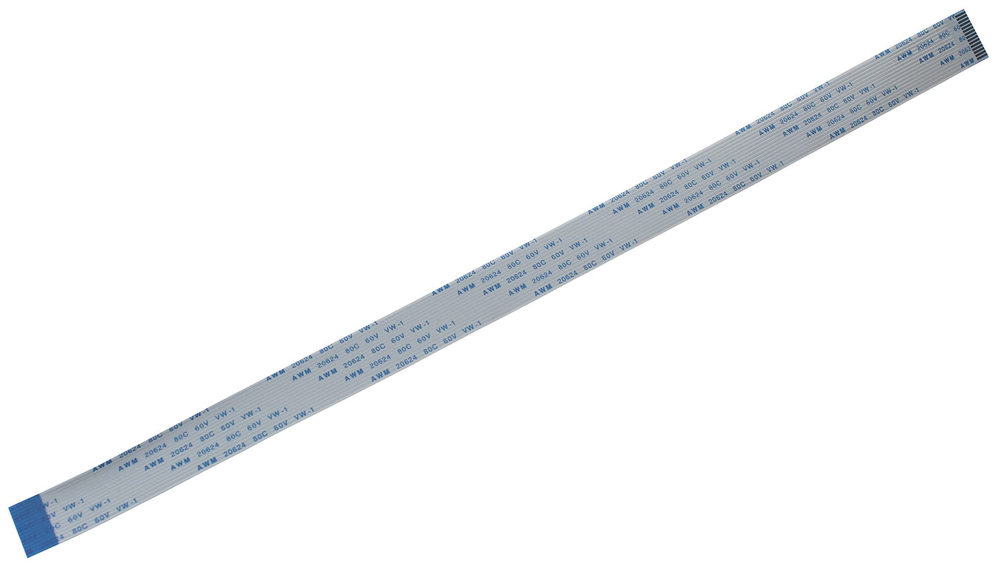 A1 FFCs - Flex Cable for Raspberry Pi Camera - White 8, 15, 30, 50, 100, 200 cm (1 Cable, White 30cm / 12 inch)