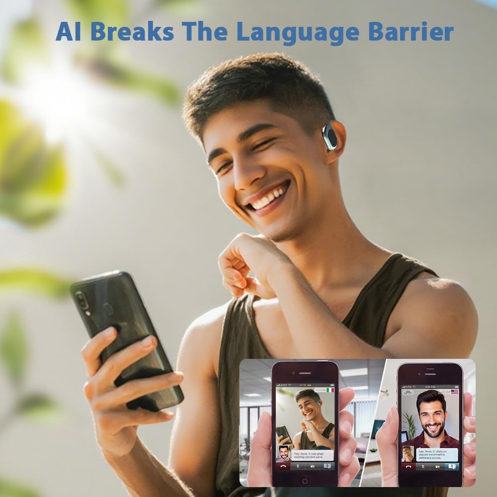 HYGAMOCC AI Real-Time Translation Earbuds,144 Languages 3-in-1 Wireless Bluetooth Earbuds for iOS & Android, Business/Travel/Language Learning…