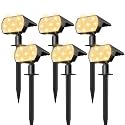 NYMPHY Solar Lights Outdoor Waterproof IP68, 56 LED 3 Lighting Modes Solar Powered Garden Yard Spot Solar Lights for Christmas Outside Landscape- 6