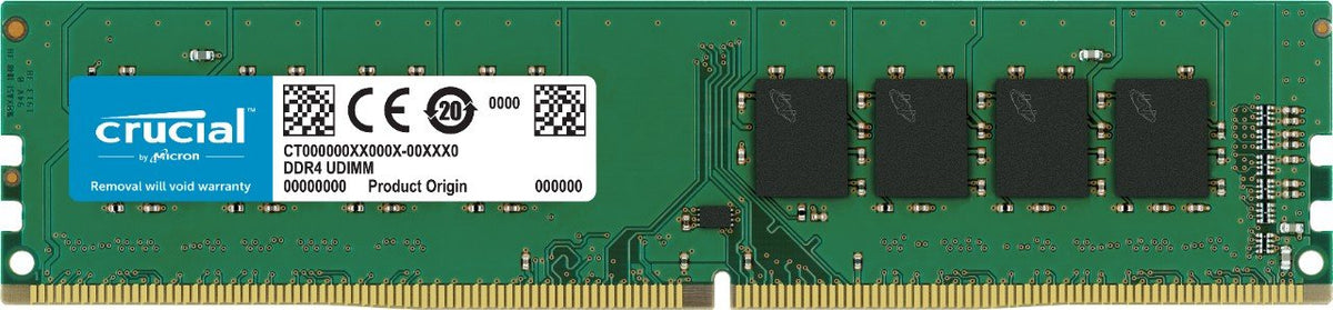 Crucial 8GB Single DDR4 3200 MT/s (PC4-25600) CL22 SR x8 Unbuffered DIMM 288-Pin Memory - CT8G4DFS832A