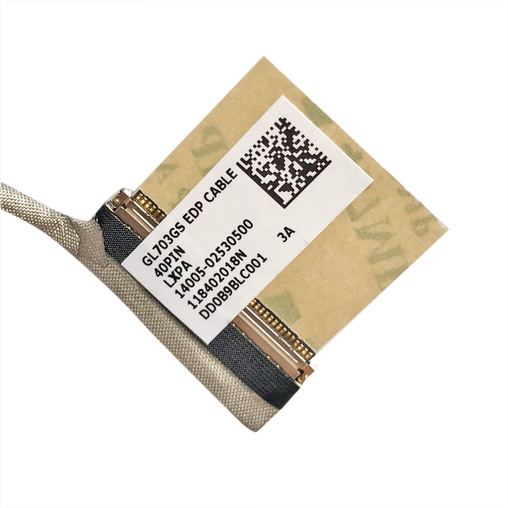 GinTai Laptop LCD Cable LED LVDS Video Screen Line Display Flex Cable Wire Replacement for ASUS ROG GL703 GL703G GL703GS 14005-02530500 DD0B9BLC001