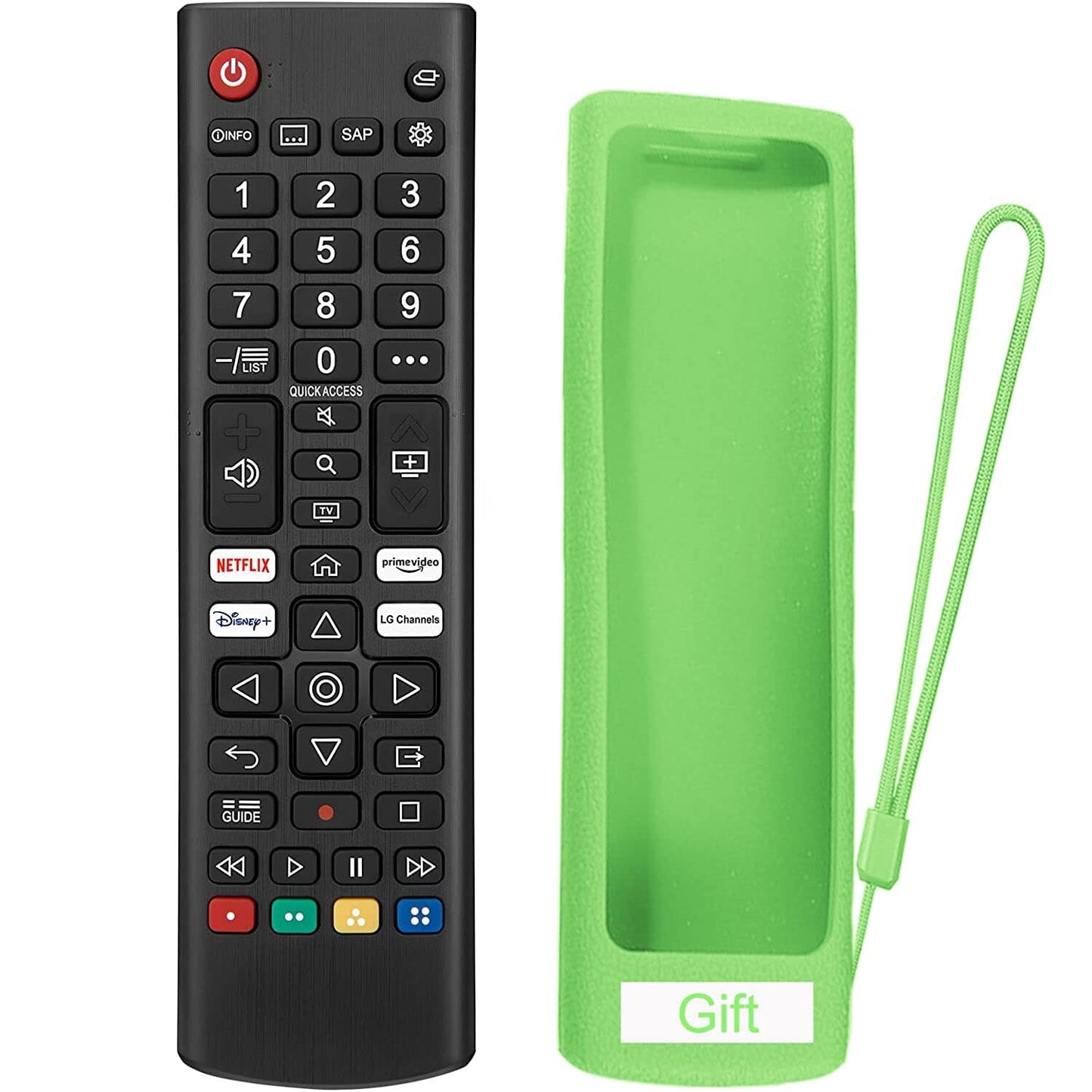 Universal TV Remote Control for LG TV + Night Glow Remote Case, Replacement for LG Remote Control Compatible with All LG Smart TV Models (LCD LED UHD
