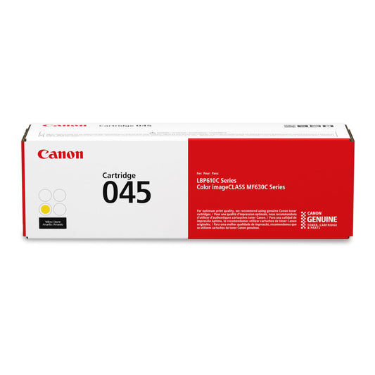 Canon Genuine 045 Yellow Toner Cartridge Compatible with LBP612Cdw, MF632Cdw, MF634Cdw