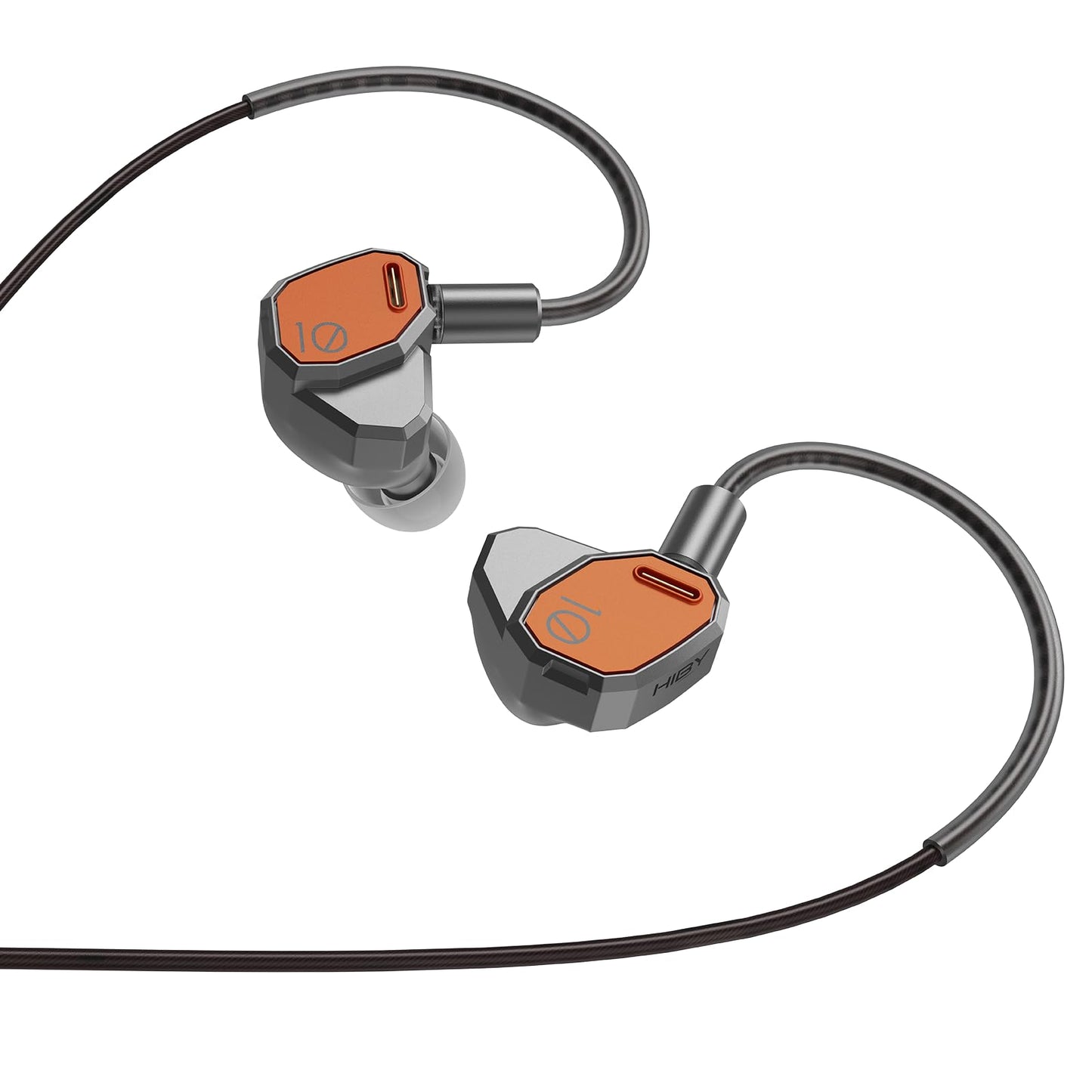 HiBy Yacht10 IEM φ10mm Dynamic Mg & Al Alloy Dome High Performance Low Distortion Dynamic 0.78mm 2-pin Detachable Earphones