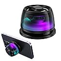 EGBULL Magnetic Multifunction Bluetooth Speaker with 3D Surround Sound, TWS Pairing, Portable Wireless, RGB Lighting, Strong Magnetic Base, Phone