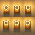 KINUR 6 Pack Night Light, LED Night Lights Plug into wall with Dusk to Dawn sensors, Plug in Night Lights for Kids Room, Bedroom, Bathroom, Baby