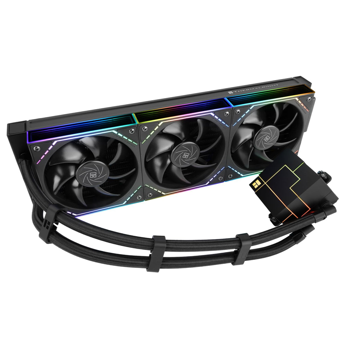 Thermalright Core Matrix 360 Black CPU Liquid Cooler with 120mm PWM Fan,360 Black Cold Row Specification,Integrated Water Cooler