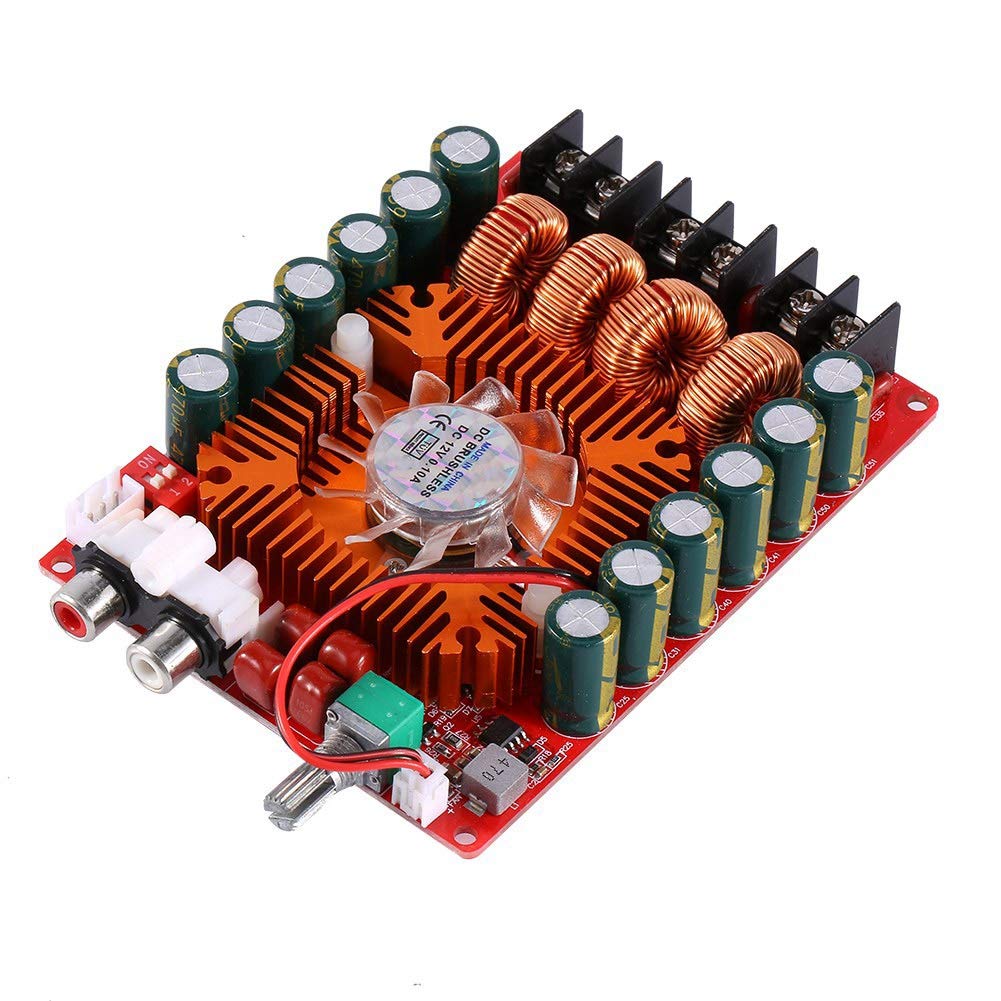 Zerone Audio Amplifier Board Digital, TDA7498E 160W + 160W High Power Channel Stereo Amplifier Module Supports BTL Mode, 4.25 x 3.1in