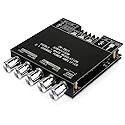 Bluetooth Audio Amplifier Board, ZK-TB21 2.1CH 50W x 2 +100W Subwoofer Power Amp with Treble and Bass Control, Bluetooth5.0 and AUX Inputs, Stereo